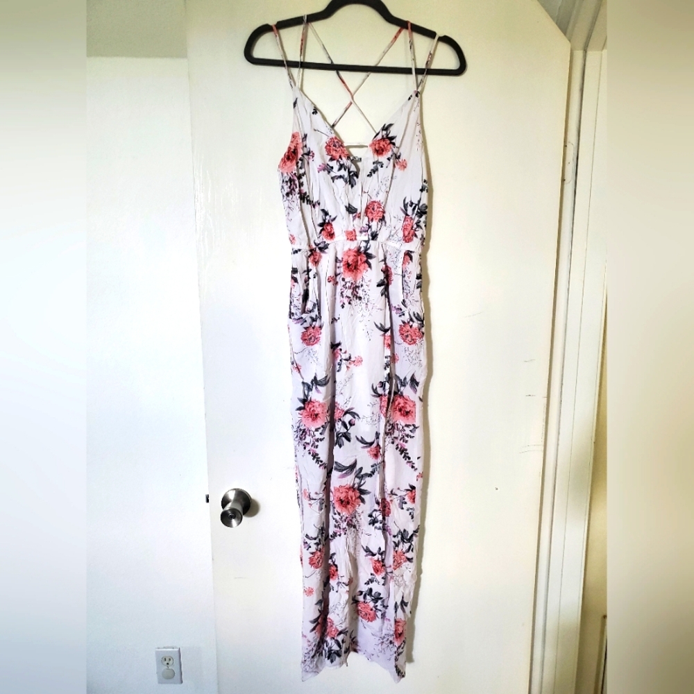 Charlotte Russe Floral Maxi Dress Medium